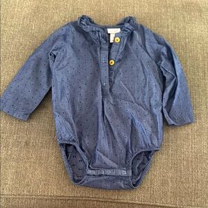 Cat & Jack Baby Blue Long-Sleeve Onesie